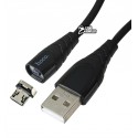 Кабель Micro USB - USB, Hoco X63 Racer magnetic charging cable, магнітний, в силіконовій обплітці