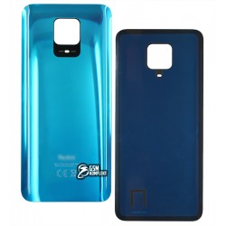 Задня панель корпусу Xiaomi Redmi Note 9S, Redmi Note 9 Pro, Redmi Note 9 Pro Max, синя (Aurora Blue), 64 MP, Уцінка, в нижній частині маленькі здуття