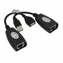 Подовжувач USB по кабелю вита пара, до 50метрів (USB штекер - Ethernet та Ethernet -USB гніздо)