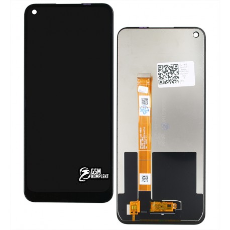 Дисплей Oppo A53, Oppo A32 (2020), с сенсорным экраном (дисплейный модуль), черный, High Copy, (PRC), CPH2127