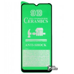 Защитное оргстекло для Realme C3, Realme C11, Realme C12, Realme C15, Realme C25, Realme 5, Nokia G10 (TA-1334, TA-1351, TA-1346), Nokia G20 (TA-1336, TA-1343, TA-1347, TA-1372, TA-1365), Ceramica, с фаской, черное