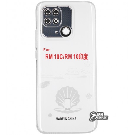 Чехол для Xiaomi Poco C40, Redmi 10C, KST, силикон, прозрачный