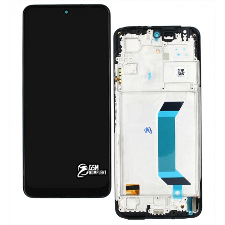Дисплей для Xiaomi Redmi Note 12, черный, c рамкой, копия, (TFT)
