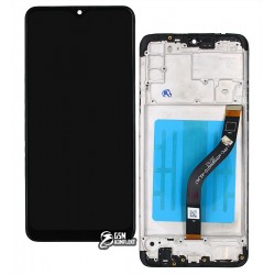 Дисплей для Samsung A207F/DS Galaxy A20s, чорний, із сенсорним екраном (дисплейний модуль), з рамкою, High Copy