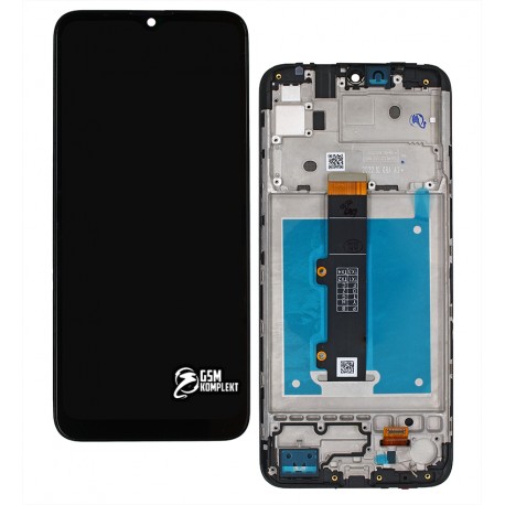 Дисплей для Motorola XT2155 Moto E20, черный, с рамкой, High Copy