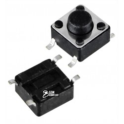Кнопка тактовая 6 x 6 x 5 мм, 4pin Кнопка тактовая 6 x 6 x 5 мм, 4pin