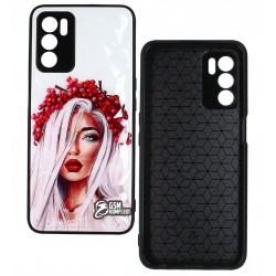 Чехол для Oppo A16, Ladies Ukrainian Girl, пластик-силикон Чехол для Oppo A16, Ladies Ukrainian Girl, пластик-силикон