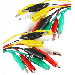 Провода с крокодилами 35мм - 5 пар(5 цветов проводов) L=0.48м (комплект - 10 проводов с крокодилами) Провода с крокодилами 35мм - 5 пар(5 цветов проводов) L=0.48м (комплект - 10 проводов с крокодилами)