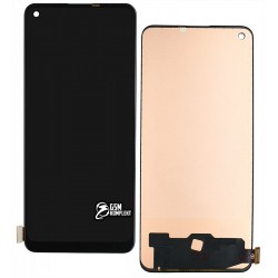 Дисплей Oppo A74 4G, чорний, з сенсорним екраном (дисплейний модуль), (TFT), Сopy