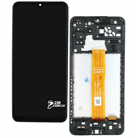 Дисплей для Samsung A047 Galaxy A04S (2022), черный, с рамкой, High Copy