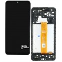 Дисплей для Samsung A047 Galaxy A04S (2022), черный, с рамкой, High quality