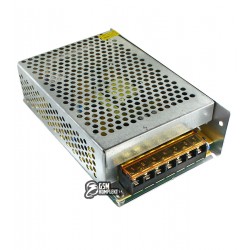 Блок живлення для LED стрічки 12В, 8.33А, 100Вт, "S" стабілізований імпульсний адаптер, металевий корпус