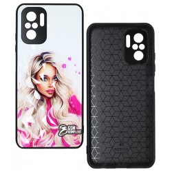 Чохол для Xiaomi Redmi Note 10, Redmi Note 10S, Ladies pink Prism, пластик-силікон
