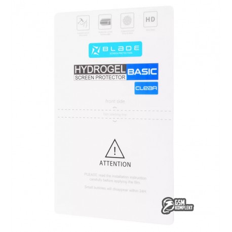 Защитная гидрогелевая пленка для iPhone 12, BLADE Hydrogel BASIC, прозрачная глянцева, универсальная