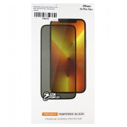 Захисне скло для iPhone 14 Pro Max, iPhone 15 Plus, iPhone 16 Plus, WAVE Privacy, антишпіон, чорне Захисне скло для iPhone 14 Pro Max, iPhone 15 Plus, iPhone 16 Plus, WAVE Privacy, антишпіон, чорне