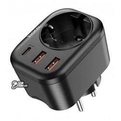 Сетевой фильтр Hoco NS3 |1розетка, 2USB/1Type-C, QC/PD, 3A/20W| Сетевой фильтр Hoco NS3 |1розетка, 2USB/1Type-C, QC/PD, 3A/20W|