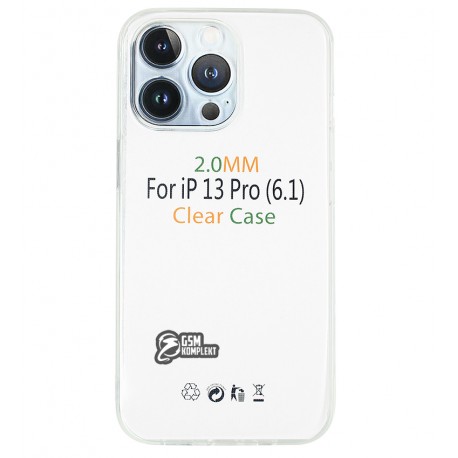 Чехол для Apple iPhone 13 Pro, WAVE Crystal Case, силикон, прозрачный
