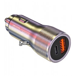 Автомобильное зарядное устройство WK WP-C30 Car Charger (USB +Type-C) 20Вт, silver Автомобильное зарядное устройство WK WP-C30 Car Charger (USB +Type-C) 20Вт, silver
