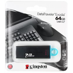 Флешка 64Gb, Kingston DataTraveler Exodia, USB3.2, DTX/64Gb
