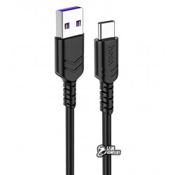 Кабель Type-C - USB, Hoco X62, 1 метр, 5А, черн