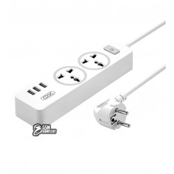 Подовжувач XO 3USB / 2 розетки / 10A (WL04) Подовжувач XO 3USB / 2 розетки / 10A (WL04)