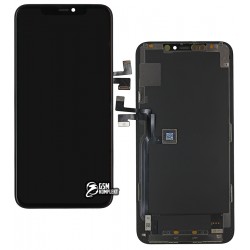 Дисплей для iPhone 11 Pro Max, черный, с сенсорным экраном, с рамкой, PRC, Self-welded OEM Дисплей для iPhone 11 Pro Max, черный, с сенсорным экраном, с рамкой, PRC, Self-welded OEM