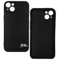 Чехол для iPhone 14 Plus (6.7 ), Joy (Black Matt ), матовый силикон, черный