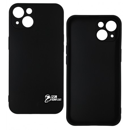 Чехол для iPhone 13 (6.1"), Joy (Black Matt ), матовый силикон, черный
