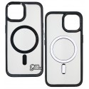 Чехол для iPhone 14 (6,1 ), MagSafe COLORS, силиконовый, черный