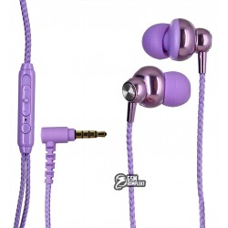 Наушники DCS-28 metal (3.5mm), фиолетовые