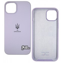 Чехол для iPhone 14 Plus (6.7"), Silicone cover ТРИЗУБ, софттач силикон