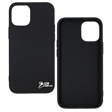 Чехол для iPhone 12 mini (5,4"), Joy (Black Matt ), матовый силикон, черный