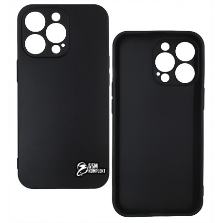 Чехол для iPhone 13 Pro (6.1"), Joy (Black Matt ), матовый силикон, черный