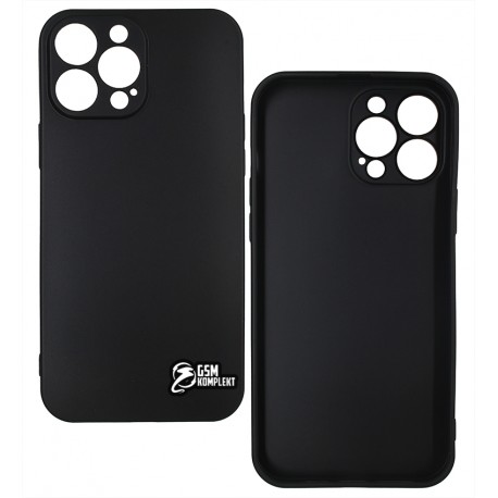 Чехол для iPhone 13 Pro Max (6.7"), Joy (Black Matt ), матовый силикон, черный