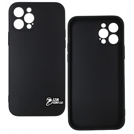 Чохол для iPhone 12 Pro (6,1"), Joy (Black Matt ), матовий силікон, чорний