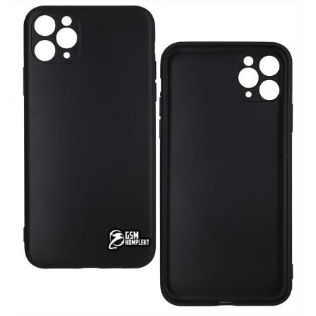 Чехол для iPhone 11 Pro Max (6,5"), Joy (Black Matt ), матовый силикон, черный