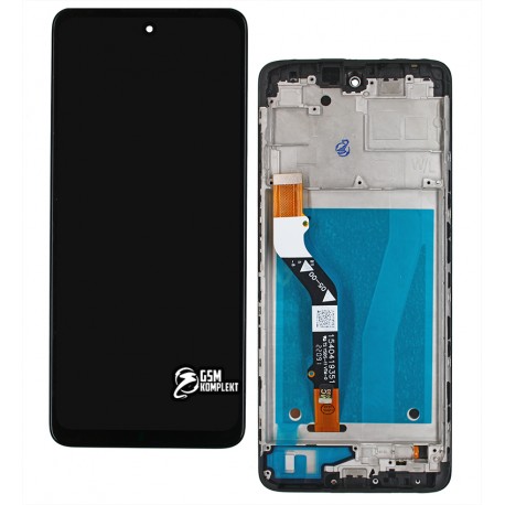 Дисплей для Motorola XT2135 Moto G60, черный, с сенсорным экраном (дисплейный модуль), High Copy, с рамкой