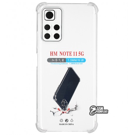 Чехол для Xiaomi Poco M4 Pro 5G/Redmi Note 11 5G, WXD HQ, силиконовый, противоударный, прозрачный