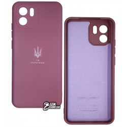 Чехол для Xiaomi Redmi A1, Silicone cover ТРИЗУБ, софттач силикон