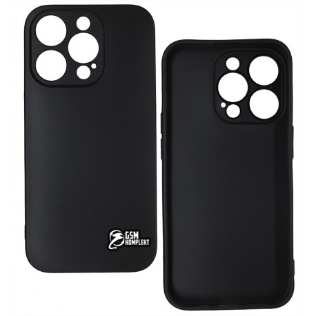 Чехол для iPhone 14 Pro (6.1"), Joy (Black Matt ), матовый силикон, черный
