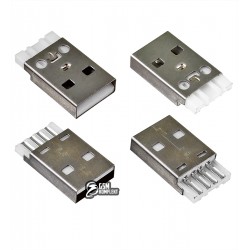 Штекер USB-A smd короткий Штекер USB-A smd короткий