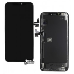 Дисплей для Apple iPhone 11 Pro Max, черный, с сенсорным экраном, с рамкой, (OLED), High Copy, GX-AMOLED Дисплей для Apple iPhone 11 Pro Max, черный, с сенсорным экраном, с рамкой, (OLED), High Copy, GX-AMOLED
