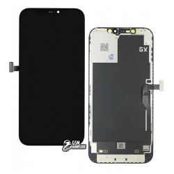 Дисплей для Apple iPhone 12 Pro Max, чорний, з рамкою, High Copy, (OLED), GX-AMOLED Дисплей для Apple iPhone 12 Pro Max, чорний, з рамкою, High Copy, (OLED), GX-AMOLED