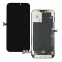 Дисплей для Apple iPhone 12 Pro Max, черный, с рамкой, High quality, (OLED), GX-OLED