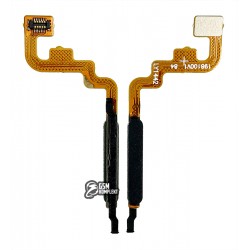 Шлейф для Xiaomi Redmi Note 11, Redmi Note 11S, Poco M4 Pro 4G, кнопки включения, сканера отпечатка пальца (Touch ID), черный