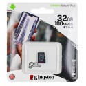 Карта пам яті 32 Gb microSD Kingston UHS-I Canvas Select Plus R100Mb / s