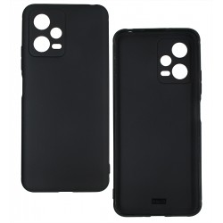Чехол для Xiaomi Redmi Note 12 5G/Xiaomi Poco X5 5G, Joy (Black Matt ), матовый силикон, черный