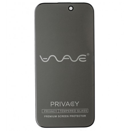 Защитное стекло для iPhone 14 Pro, WAVE Privacy, антишпион, черное
