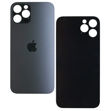 Задняя панель корпуса для Apple iPhone 12 Pro, серый, без снятия рамки камеры, big hole, Graphite