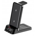 Беспроводная зарядка Qi 4in1 Wireless Charger Apple Version A60 5-15W (black)